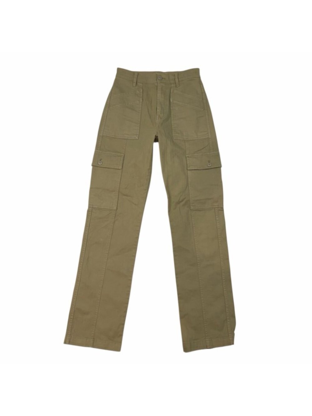 Madewell 90's Straight Cargo Pants Size 23 Waist Garment Dyed Ash Green NN411 - Picture 4 of 12
